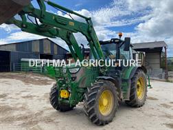 John Deere 6130 R + CHARGEUR . AUTOPOWER