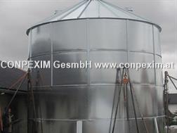Conpexim Flachbodensilo 38 t, 3,69 m Durchmesser