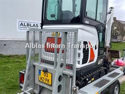 Bobcat E17 graafmachine met Ifor Williams trailer beide 2