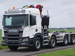 Scania P460 GERESERVEERD 8x4 WSG 43-ton met Palfinger Q20