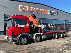 Scania R 124.420 8x4 Palfinger 72 Tonmeter laadkraan + Fl