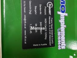 Hauer 1250 kg frontvægt med opbevaring