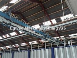 Jema T40 kædeelevator, 10m samt transportbånd og BCA 45