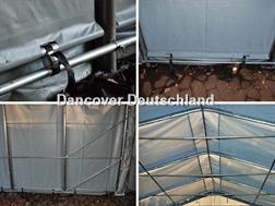 Divers Lagerzelt 6x12x3,7 m PVC Lagerhalle Zelthalle Gara
