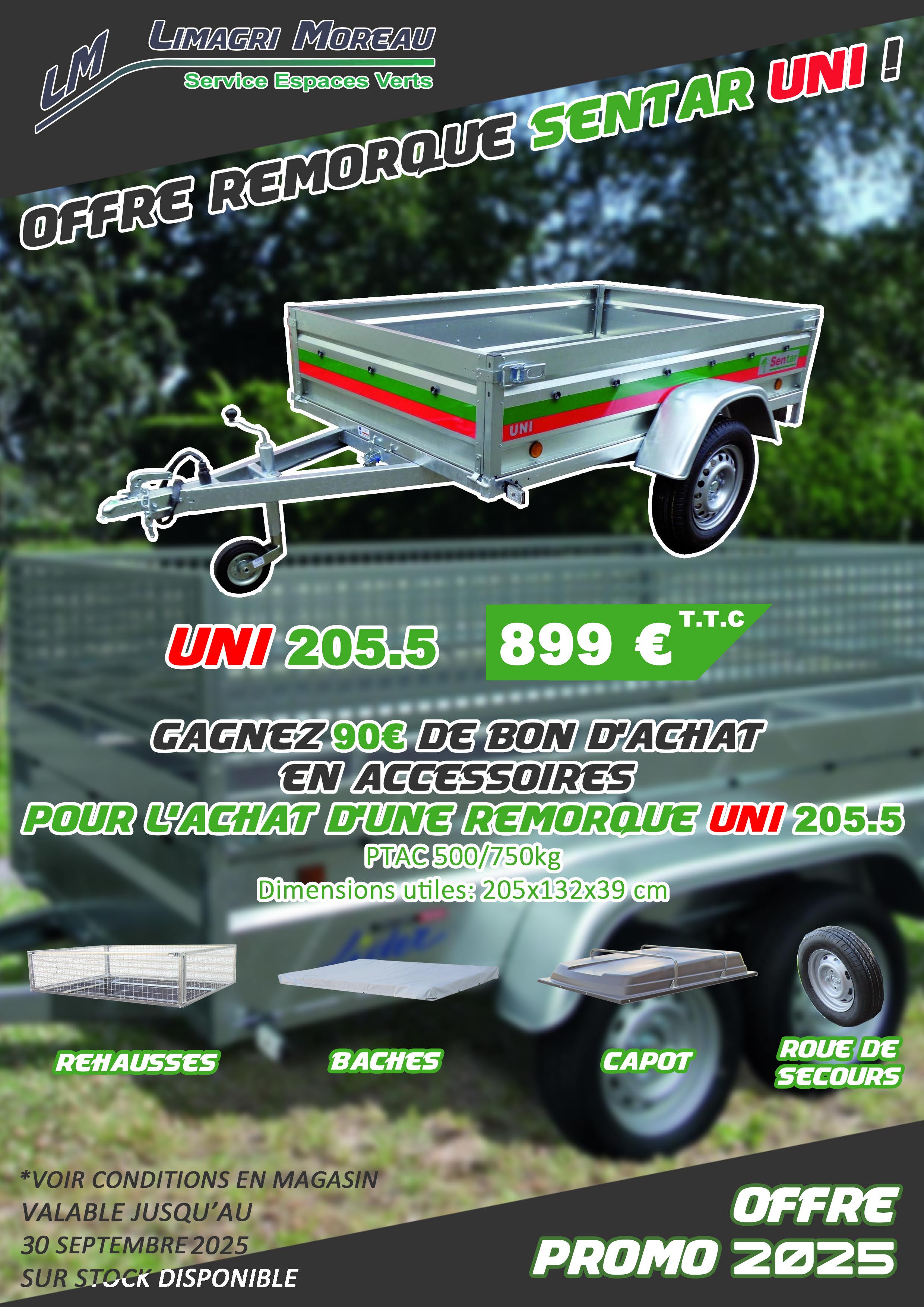 Remorque SENTAR UNI 205.5