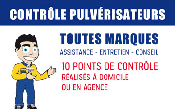 CONTROLE PULVERISATEURS TOUTES MARQUES