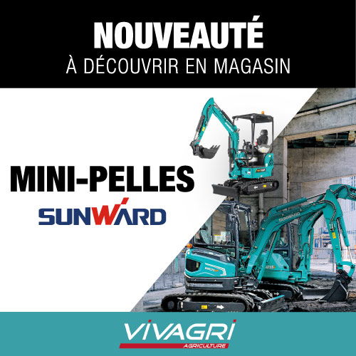 Vivagri revendeur des mini-pelles Sunward